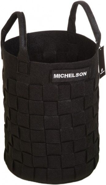 Корзинка декоративная 42x31 см черная Michelson