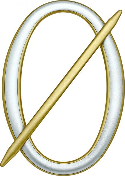 Декор Овал 2 180х125 мм срібло/золото D004-4-3 MISLT