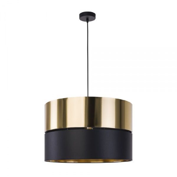 Підвіс TK Lighting Hilton 1x60 Вт E27 чорний/золото 4346 