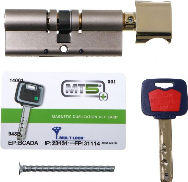 Циліндр Mul-T-Lock MT5 40x40 ключ-вороток 80 мм латунь