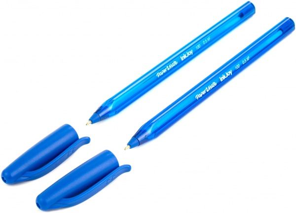 Набір ручок кулькових Paper Mate з ковпачком Ink Joy 100 сині 2 шт. S0957240 