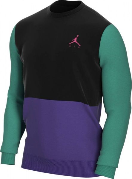 Джемпер Nike M J JUMPMAN AIR FLEECE CREW CT3455-010 р. S чорний