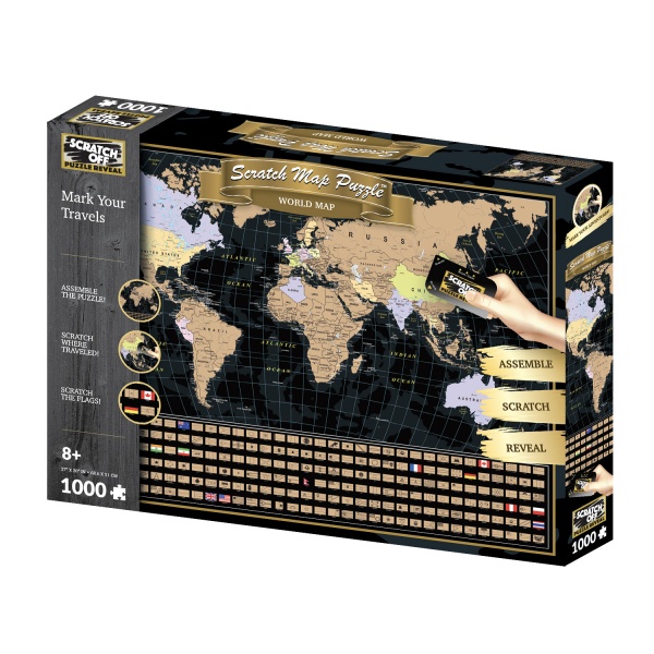 3D-пазл PRIME 3D 62010 Карта світу 1000 деталей