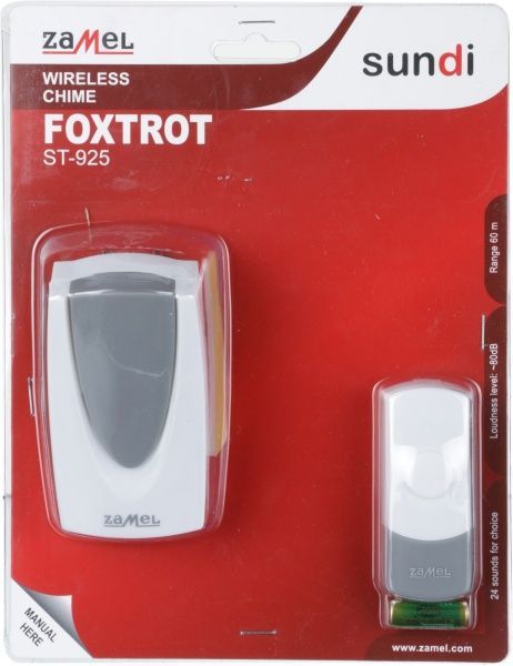 Звонок беспроводной Zamel FOXTROT белый