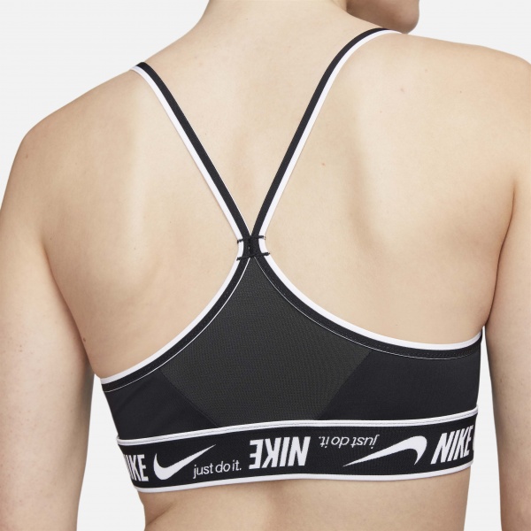 Бра Nike W NK DF INDY LOGO BRA DM0560-010 р.M чорно-білий