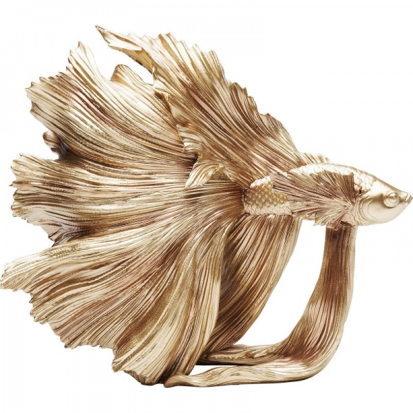 Статуэтка Betta Fish Gold 37x34x14 см KARE Design