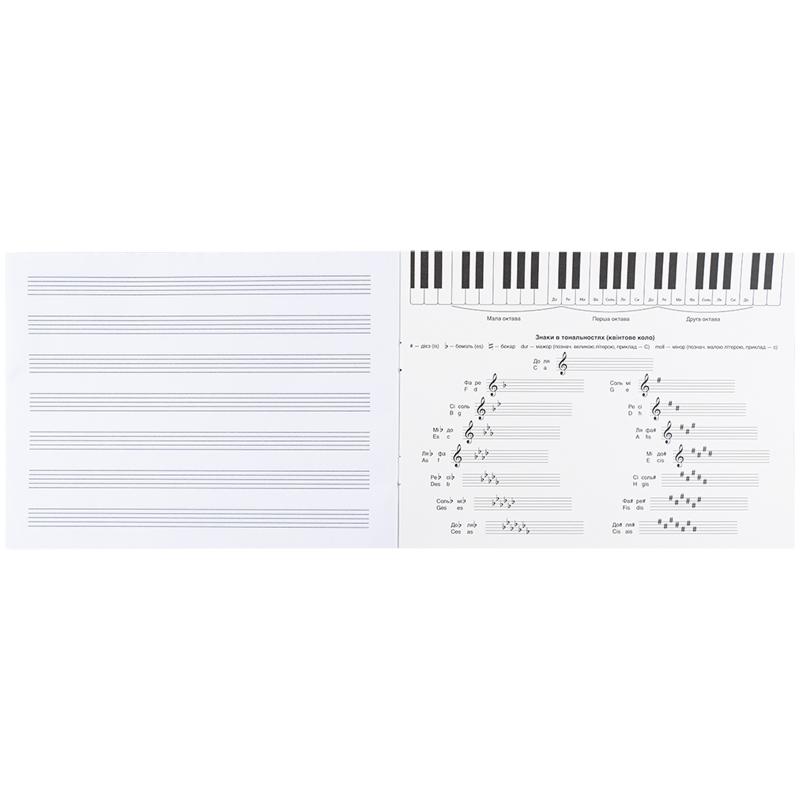 Тетрадь для нот А5 20 листов HP25-405 KITE