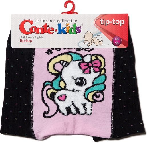 Колготки детские Conte-Kids TIP-TOP 494 18С-281СП р.80-86 черный 