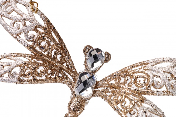 Декоративная подвеска Global Treasure Стрекоза 4 см белый EPI-P141202