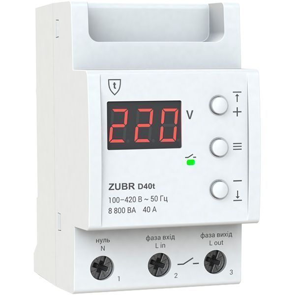 Реле напряжения ZUBR D40t