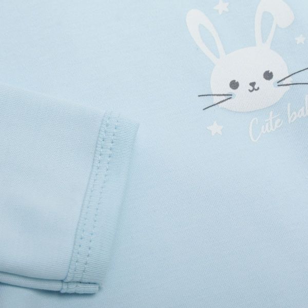 Боди детское для мальчика Моя планета р.68 голубой Б301-1 