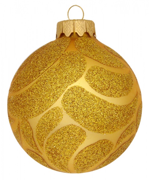 Набор елочных шаров с узорным рисунком 80 мм золото/красный/синий 80Dуз/3