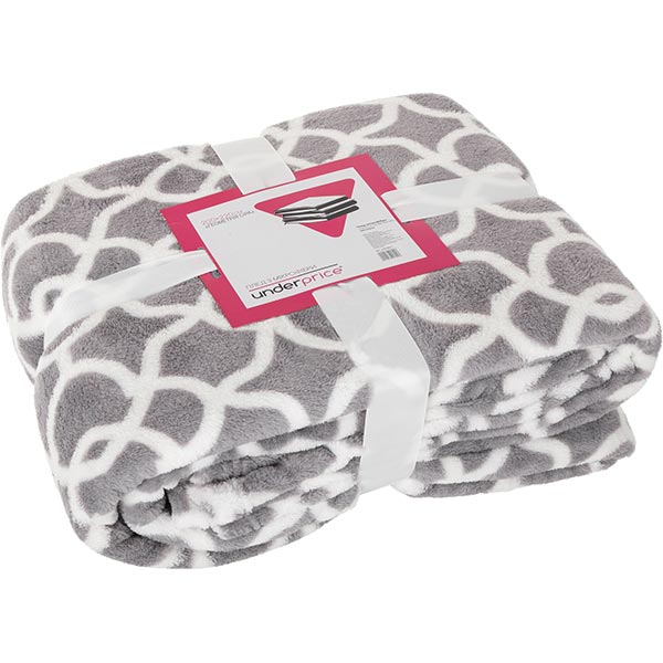 Плед мікрофібра Underprice Геометрія сірий 200x220 см