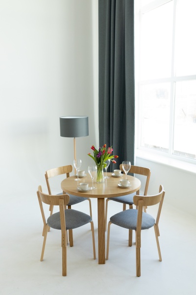 Стул обеденный Scandi Soft 800х480х440 мм серый / дуб