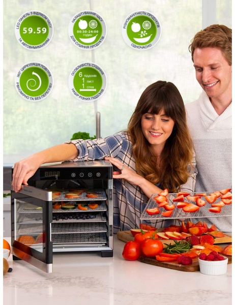 Сушилка для овощей и фруктов WetAir WFD-K650S 