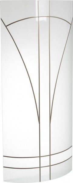 Витражное стекло Грейд Лотос R 810x387 для фасада МДФ R 920x522