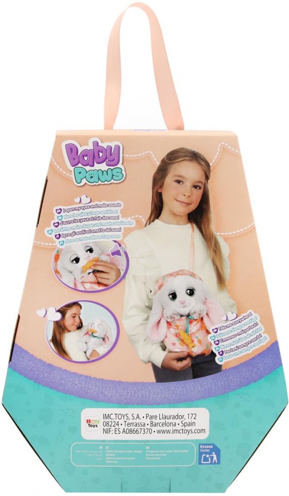 Игрушка интерактивная Baby Paws Зайчонок 927124IM
