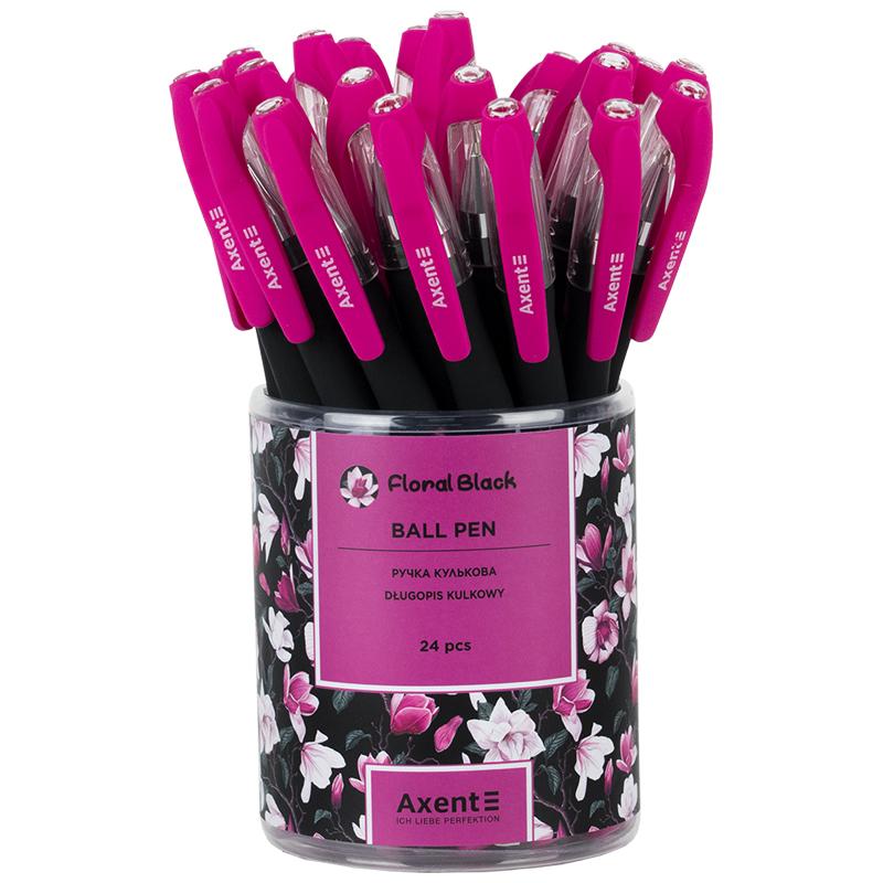 Ручка шариковая Axent 1049-44-A Floral Black
