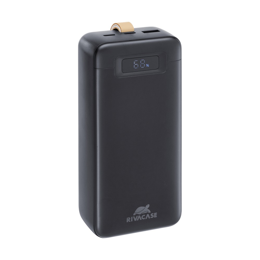 Повербанк RivaCase 30000 mAh black (RIVAPOWER VA1083 (Black)) PD 65W, з LCD — фото 1