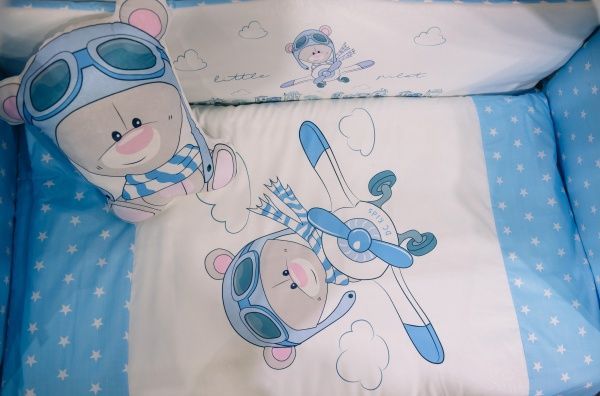 Комплект постельного белья ДС Україна от 0-3 лет БК-053 синий 