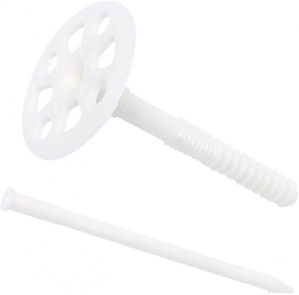 Дюбель для теплоизоляциидля пенопласта с пластиковым гвоздем 10x160 мм 5 шт. Expert Fix