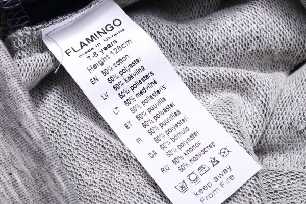 Спортивный костюм Фламинго для мальчика 724-316 р.134 серый с синим 