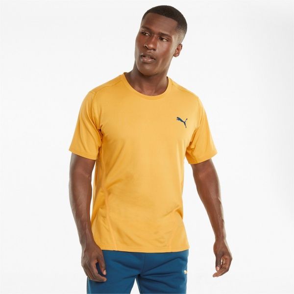 Футболка Puma TRAIN CLOUDSPUN BND SS TEE 52087337 р. M желтый