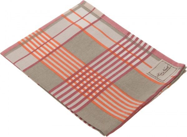 Серветка La Nuit Шато клітинка рожева 45x35 см рожевий 