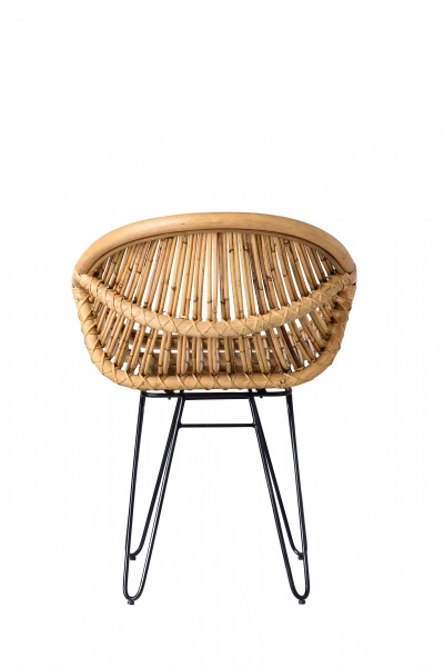 Кресло ротанговое Cruzo Ники 76x53x56 см натуральный 