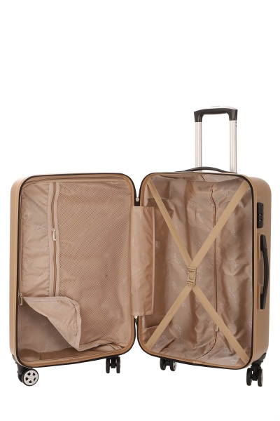 Чемодан 42 л бежевый MCS V344 на 4 колесах S 20