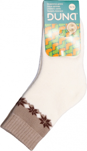 Шкарпетки для дівчаток Duna 417 махрові р. 14–16 молочний 
