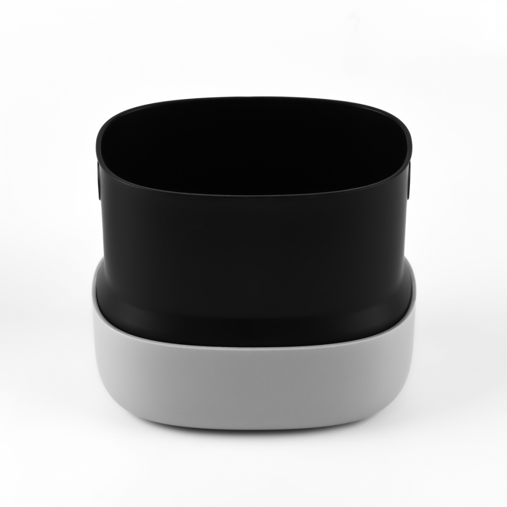 Контейнер для мусора MVM BIN-21 1,5 л белый с серым