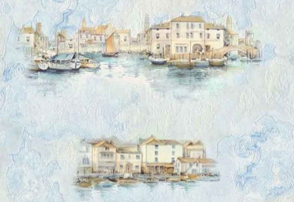 Шпалери зі спіненого вінілу Слов'янські шпалери Expromt Пристань 5639-03 0,53x10,05 м 