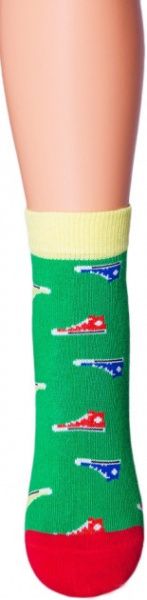 Шкарпетки дитячі Giulia KSL-008 calzino green р.16 синьо-зелено-червоний 