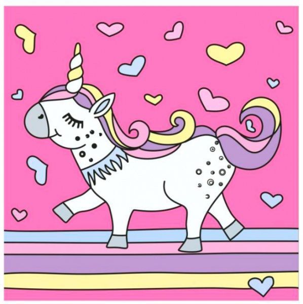 Набор раскраска по контурам Сердечко Rosa Kids 