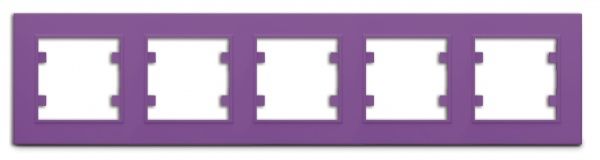 Рамка п'ятимісна Makel Karea горизонтальна бузковий