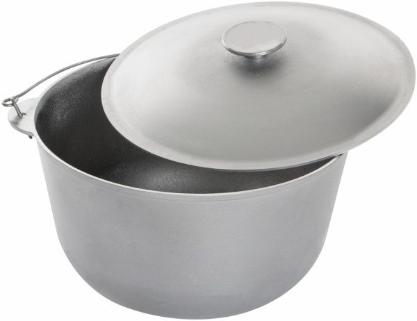 Казан походный Biol 15 л алюминиевый с дужкой и крышкой К1500Т