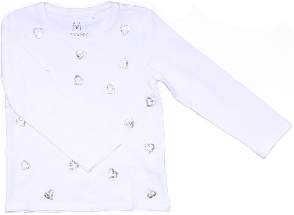 Футболка для дівчаток MAX&MIA 3H3903 р.110 білий 