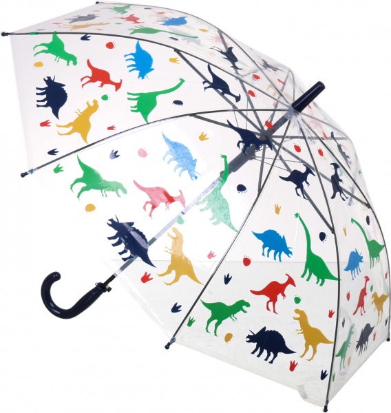 Зонт Susino Динозавры полуавтомат прозрачный с рисунком UP2130 