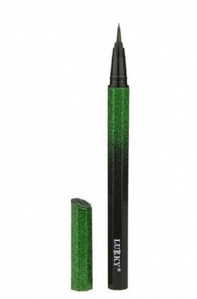 Підводка Lukky для контуру очей і тату з блискітками 2 в 1 зелена T18951