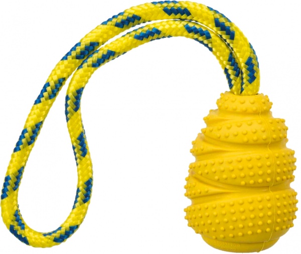 Игрушка для собак Trixie Jumper на канате натуральная резина 9/30 см в ассортименте (32828)