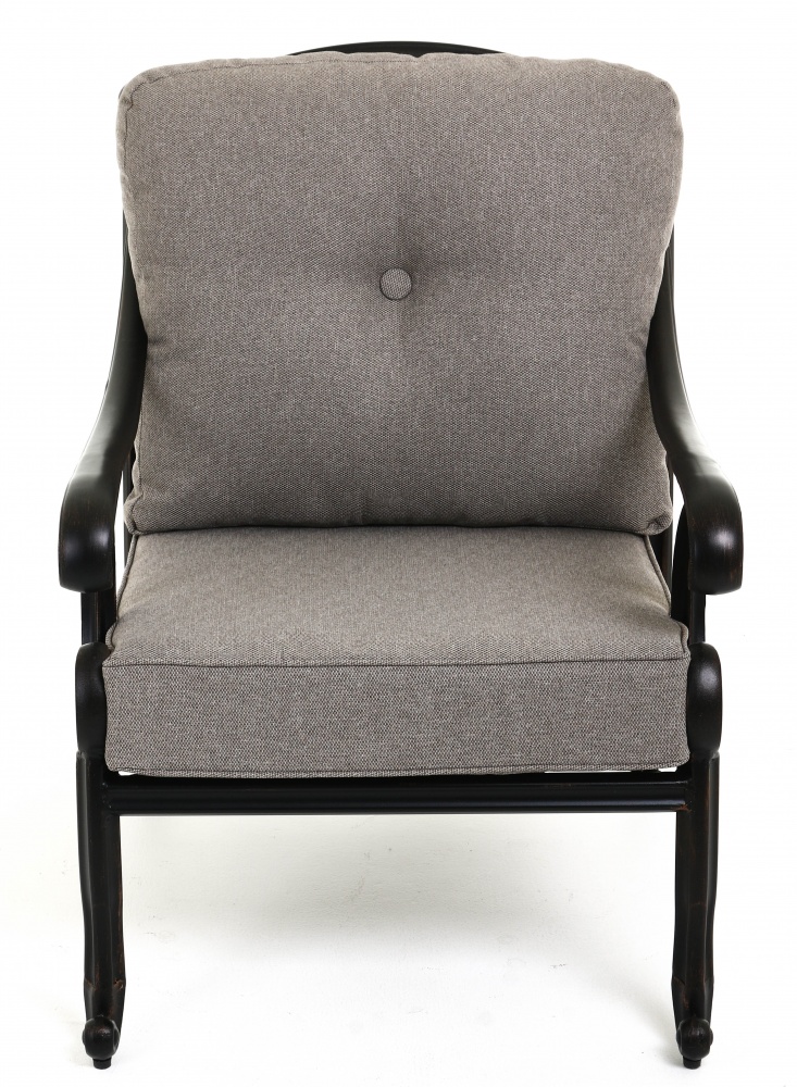 Комплект мебели Bella Vita металлический 1,22 м черный/коричнево-бежевый