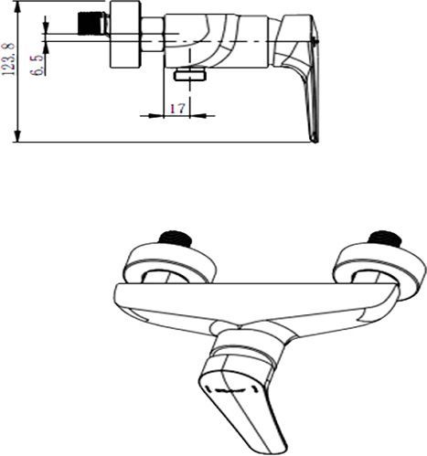 Смеситель для душа Bravat F9351385CP-01
