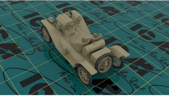 Сборная модель ICM американский спортивный автомобиль T1913 (4823044405145) 1:24