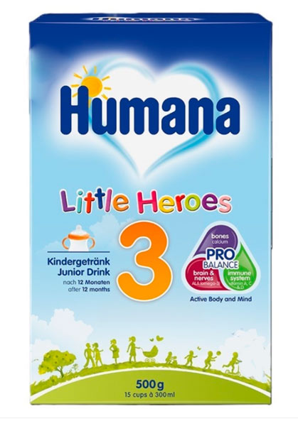 Суміш суха молочна Humana 3 Маленькі герої 12м+, 500г