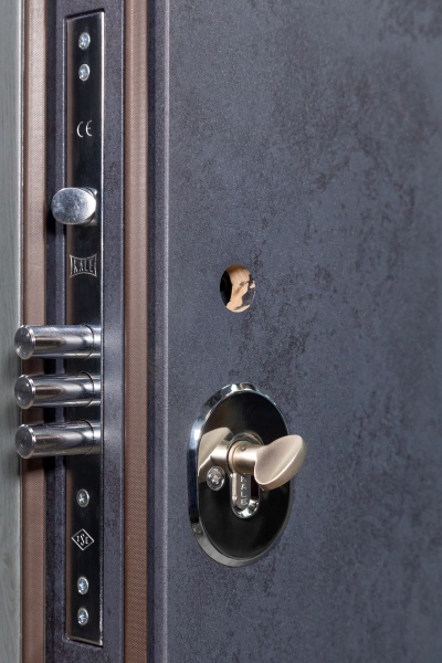 Дверь входная Булат Термо House - 705 стеклопакет антрацит 2050x950 мм левая