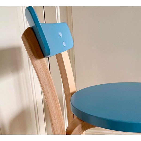 Стільчик для дітей бук/блакитний