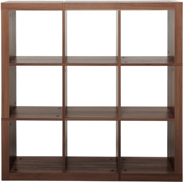 Стелаж двосторонній Кубус МІКС 3x3 1146x1146x290 мм горіх 