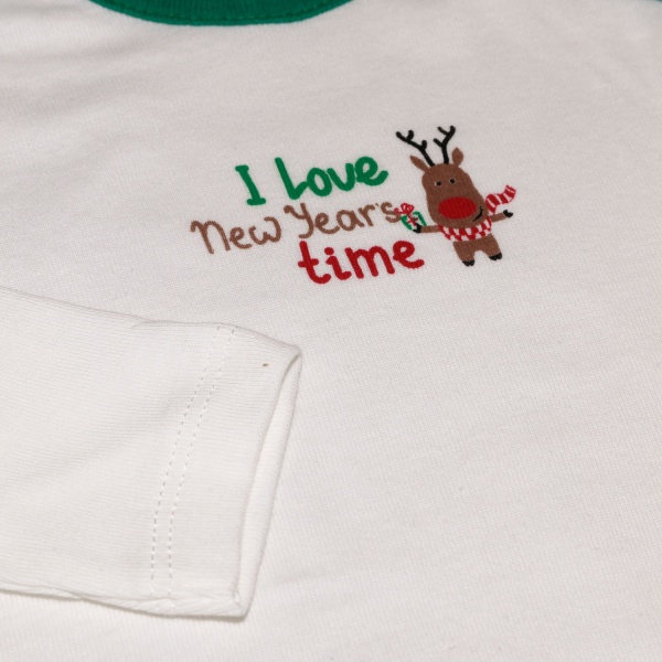 Комбінезон для хлопчика Фламінго святковий 412-513 р.80 білий із синім 