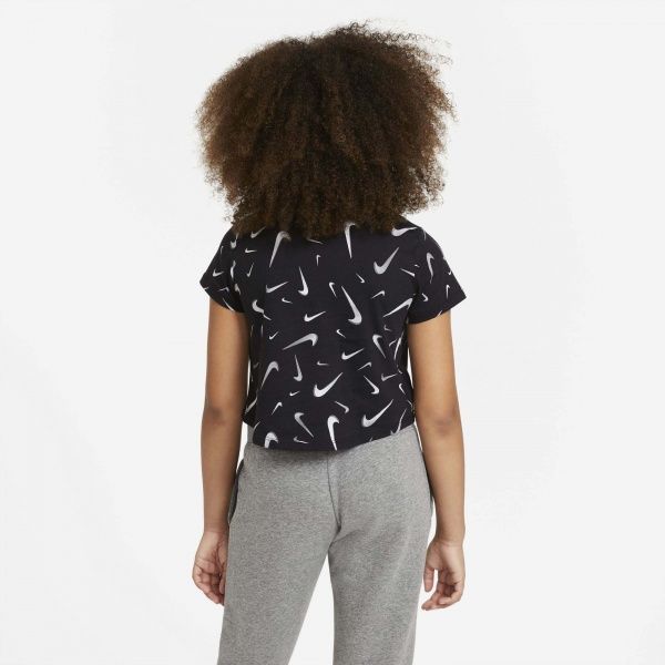 Футболка Nike G NSW TEE CROP SWOOSHES DC7348-010 S чорний